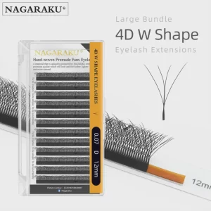 Pestaña NAGARAKU extensiones con forma de W 4D